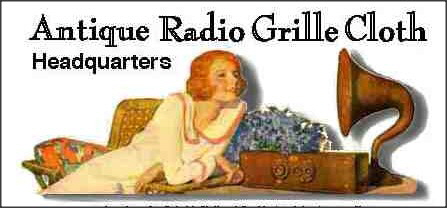 Antique Radio Grille Cloth